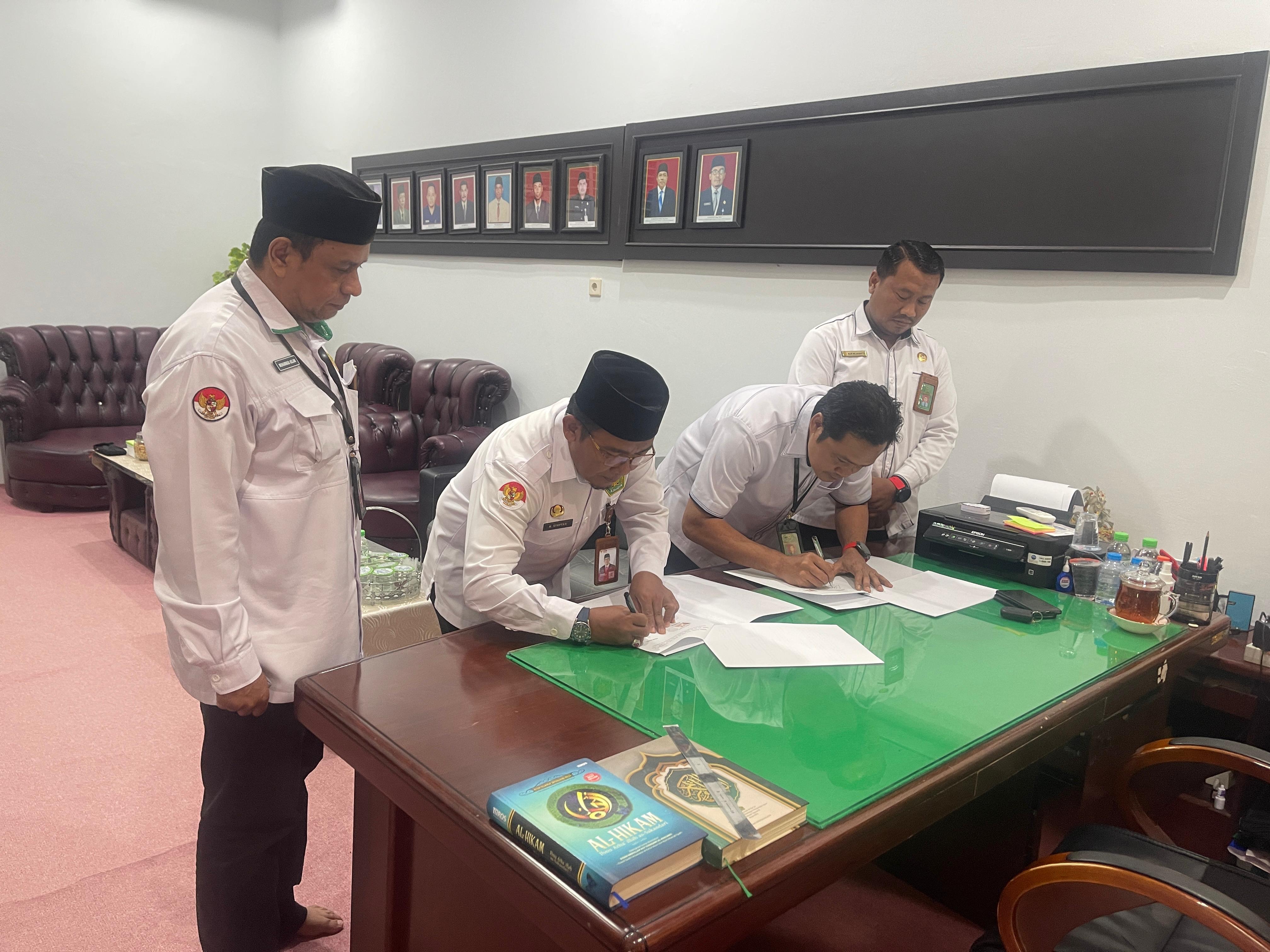 Penandatanganan Perjanjian Kerja Sama (PKS) Pengadilan Agama Tarakan dan Kementerian Agama Kota Tarakan 